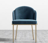Angelo Blue Modern Fabric Dining Chair